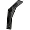 Ekena Millwork Traditional Steel Bracket, Antiqued Pewter 2"W x 8"D x 8"H BKTM02X08X08TRAPW - alternate 1